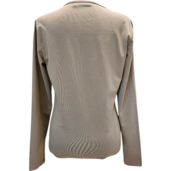 Mexx women's tan V-neck sweater size L - Picture 3 of 6